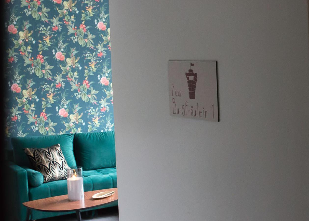 Zum Burgfraulein - Studio Mit Blick Auf Die Burg Burg Reuland Exteriér fotografie